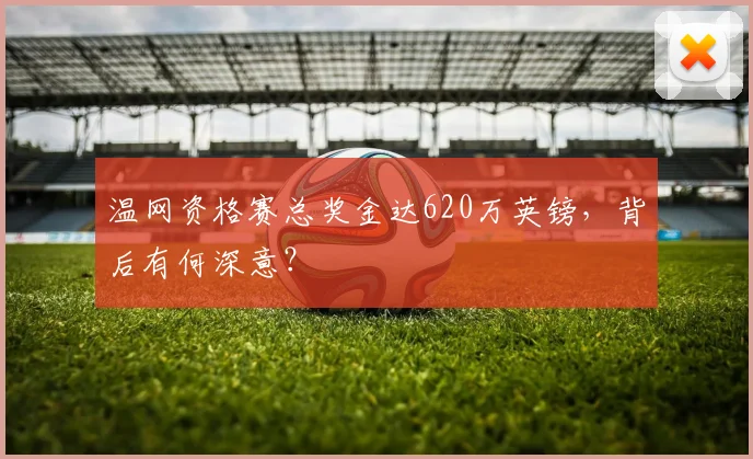 温网资格赛总奖金达620万英镑，背后有何深意？